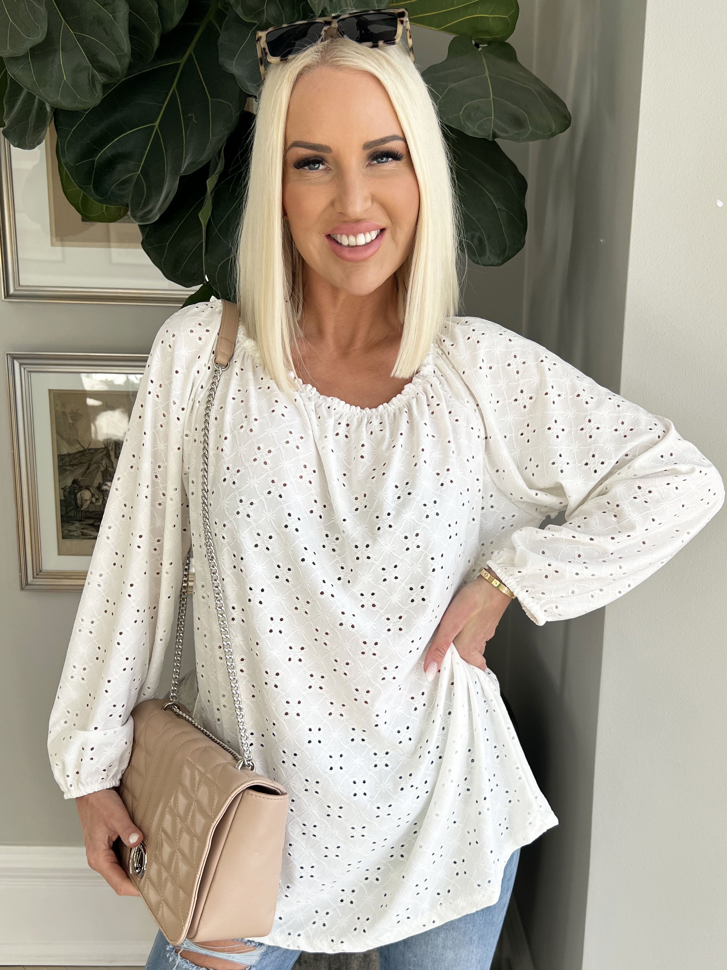 Mimi - Söt mjuk tunika med broderier